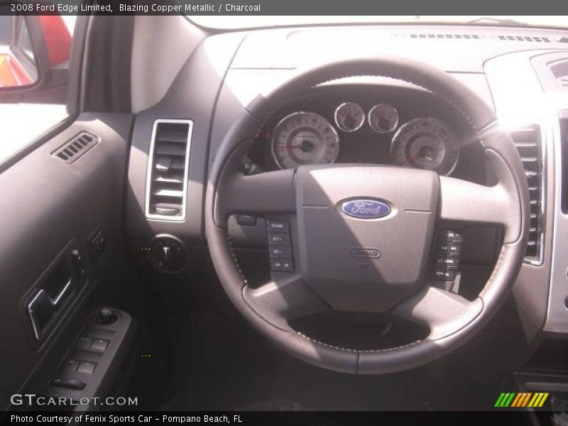 Blazing Copper Metallic / Charcoal 2008 Ford Edge Limited