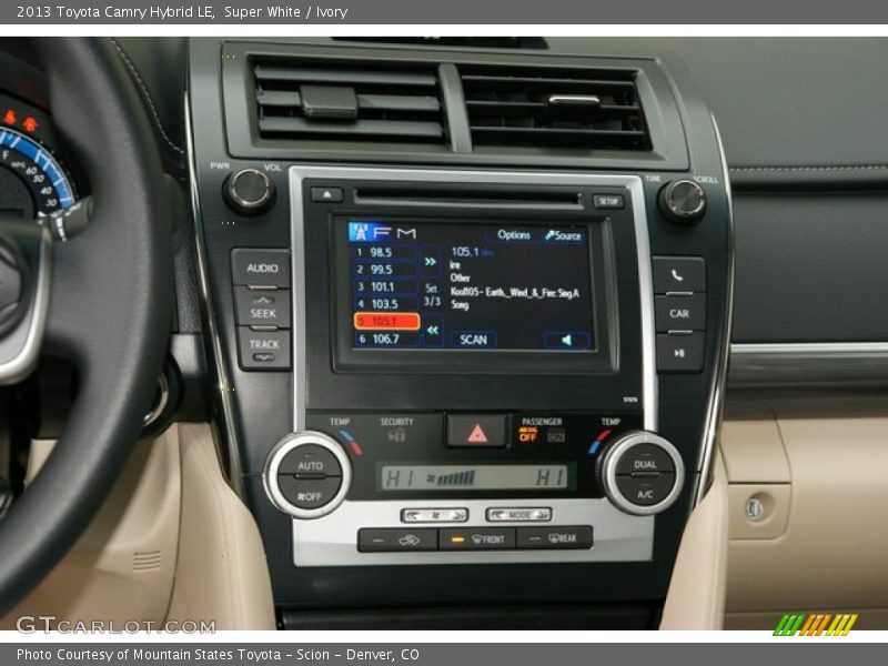 Super White / Ivory 2013 Toyota Camry Hybrid LE