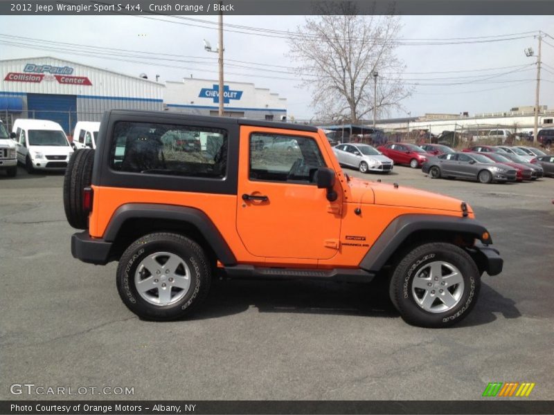 Crush Orange / Black 2012 Jeep Wrangler Sport S 4x4