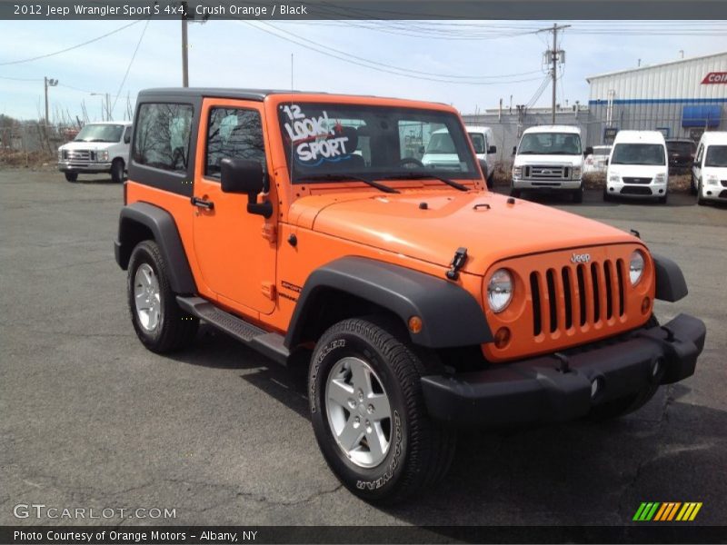 Crush Orange / Black 2012 Jeep Wrangler Sport S 4x4