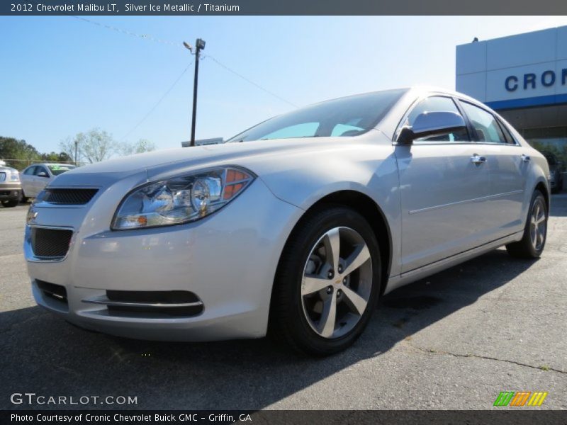 Silver Ice Metallic / Titanium 2012 Chevrolet Malibu LT