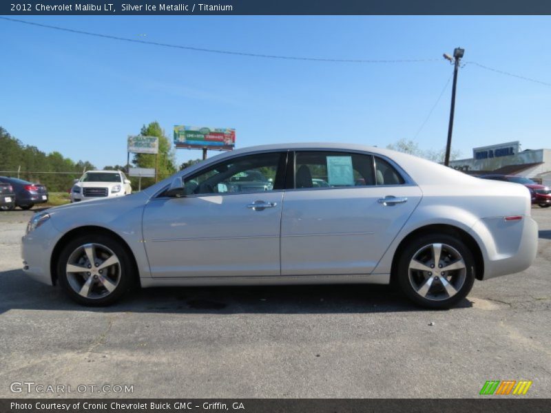 Silver Ice Metallic / Titanium 2012 Chevrolet Malibu LT