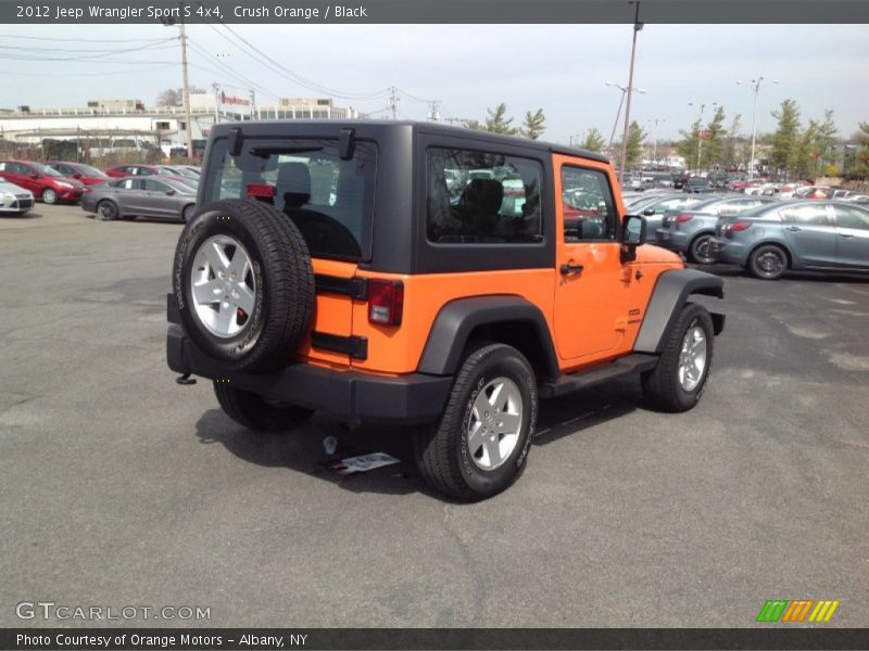 Crush Orange / Black 2012 Jeep Wrangler Sport S 4x4