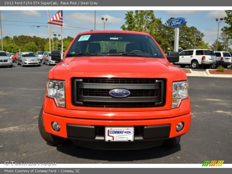 Race Red / Steel Gray 2013 Ford F150 STX SuperCab