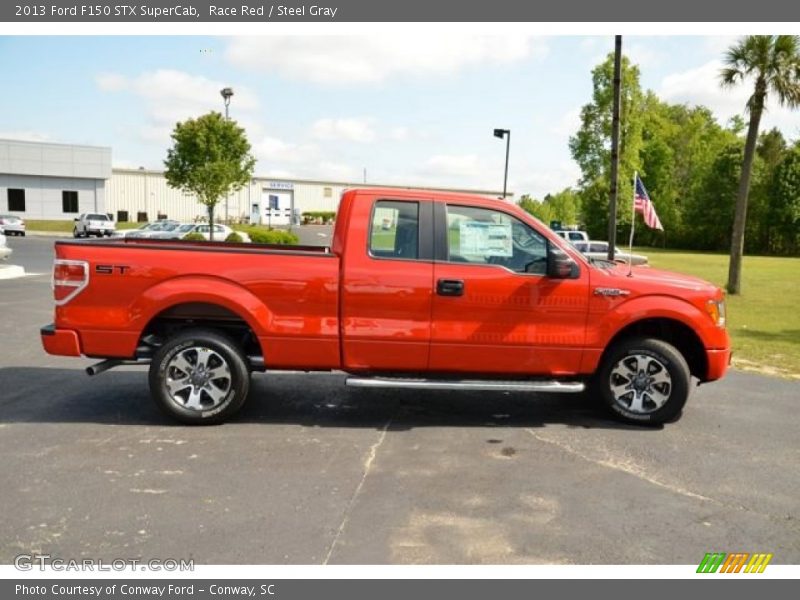 Race Red / Steel Gray 2013 Ford F150 STX SuperCab