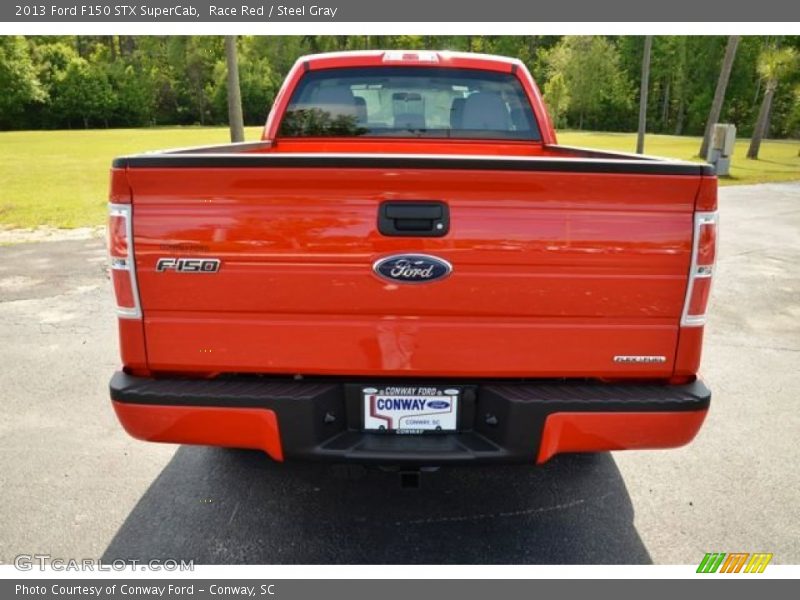 Race Red / Steel Gray 2013 Ford F150 STX SuperCab