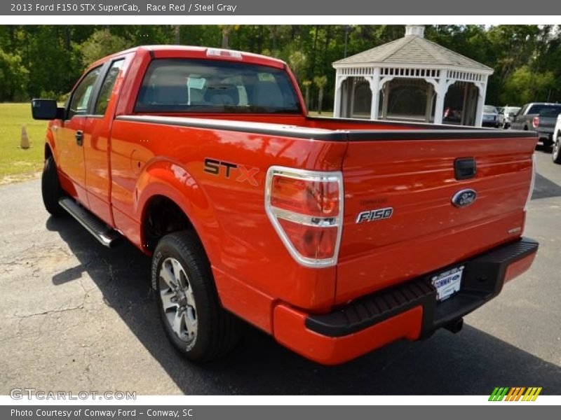 Race Red / Steel Gray 2013 Ford F150 STX SuperCab