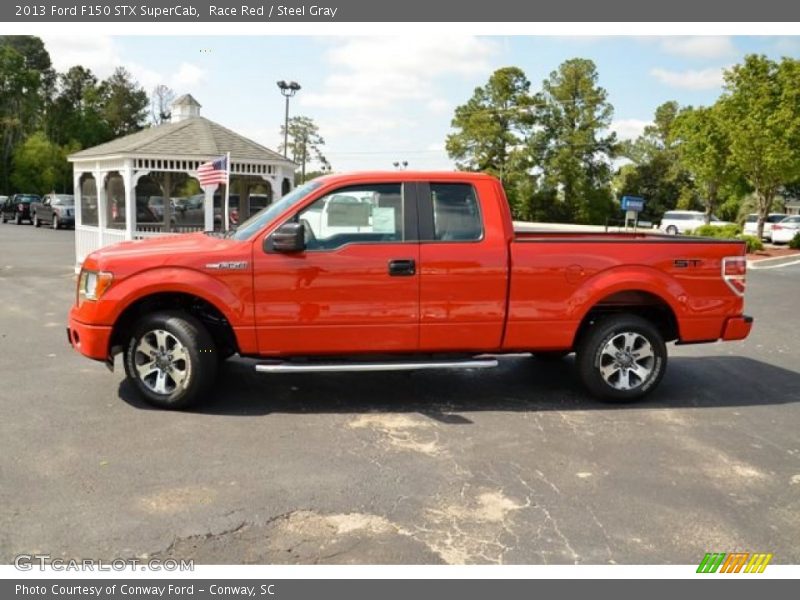Race Red / Steel Gray 2013 Ford F150 STX SuperCab