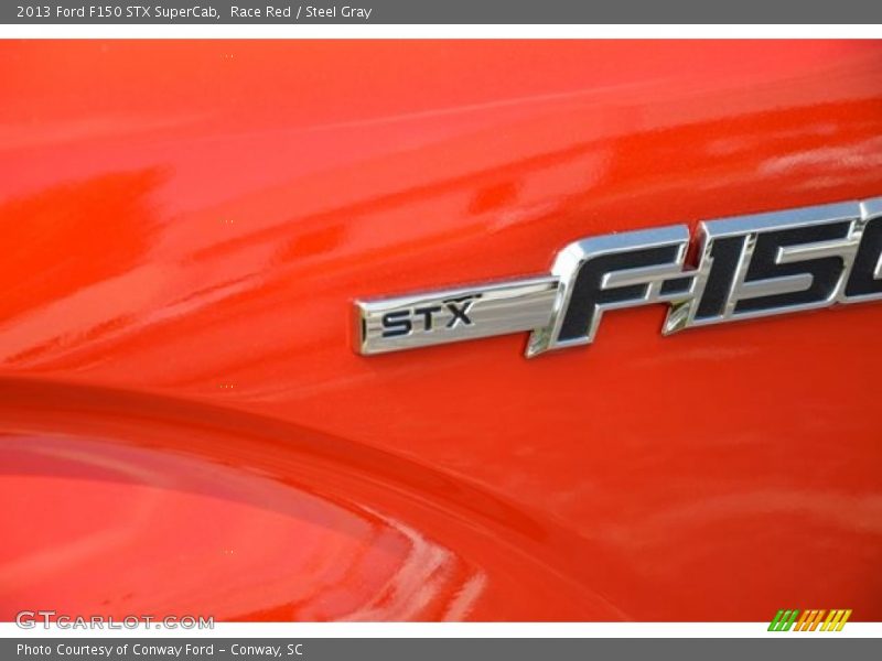 Race Red / Steel Gray 2013 Ford F150 STX SuperCab