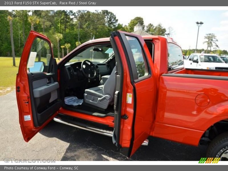 Race Red / Steel Gray 2013 Ford F150 STX SuperCab