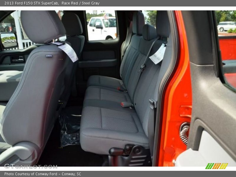Race Red / Steel Gray 2013 Ford F150 STX SuperCab