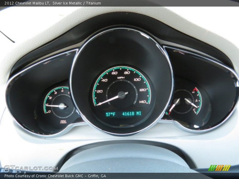 Silver Ice Metallic / Titanium 2012 Chevrolet Malibu LT