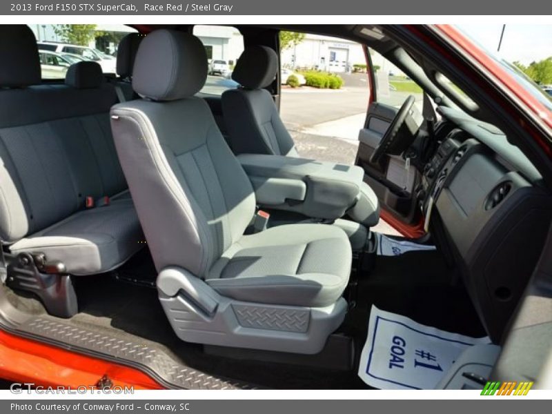 Race Red / Steel Gray 2013 Ford F150 STX SuperCab