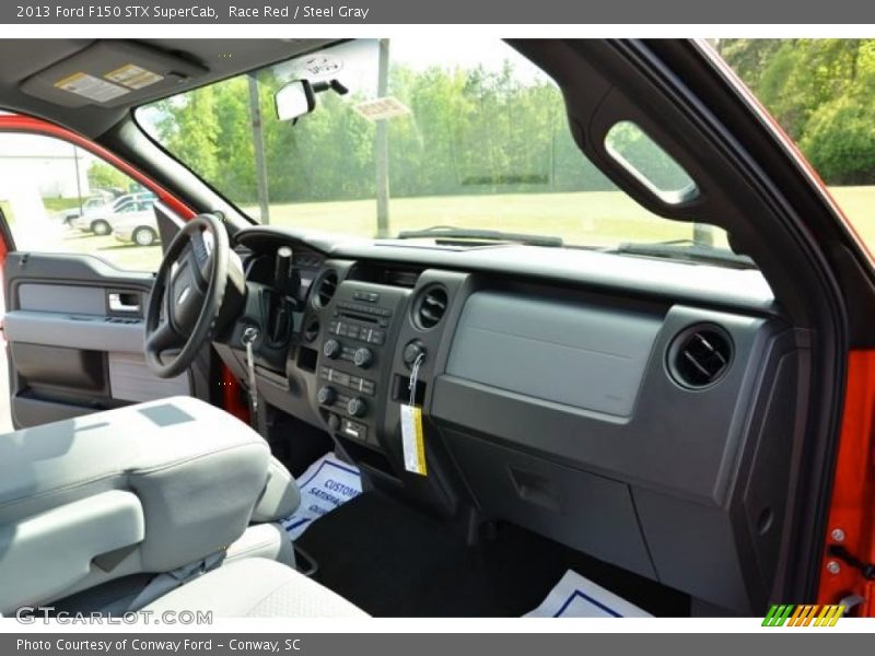 Race Red / Steel Gray 2013 Ford F150 STX SuperCab