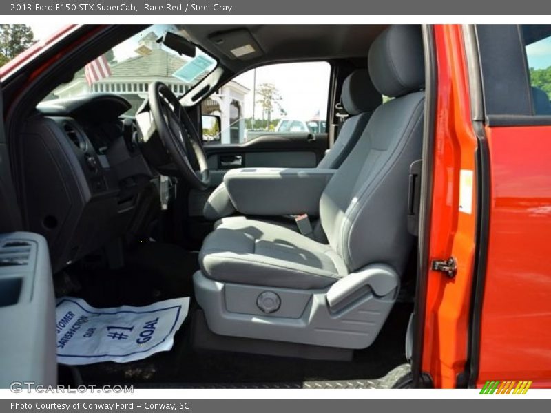 Race Red / Steel Gray 2013 Ford F150 STX SuperCab