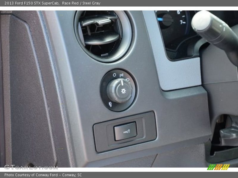 Race Red / Steel Gray 2013 Ford F150 STX SuperCab