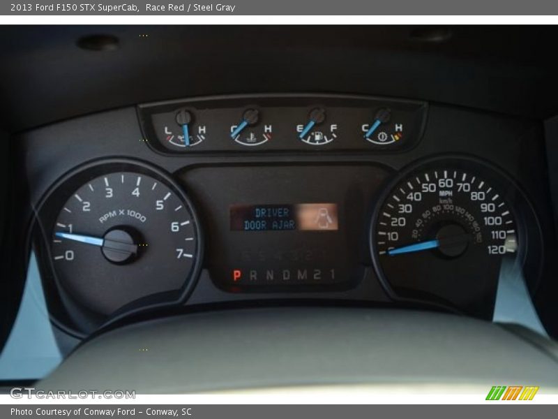 Race Red / Steel Gray 2013 Ford F150 STX SuperCab