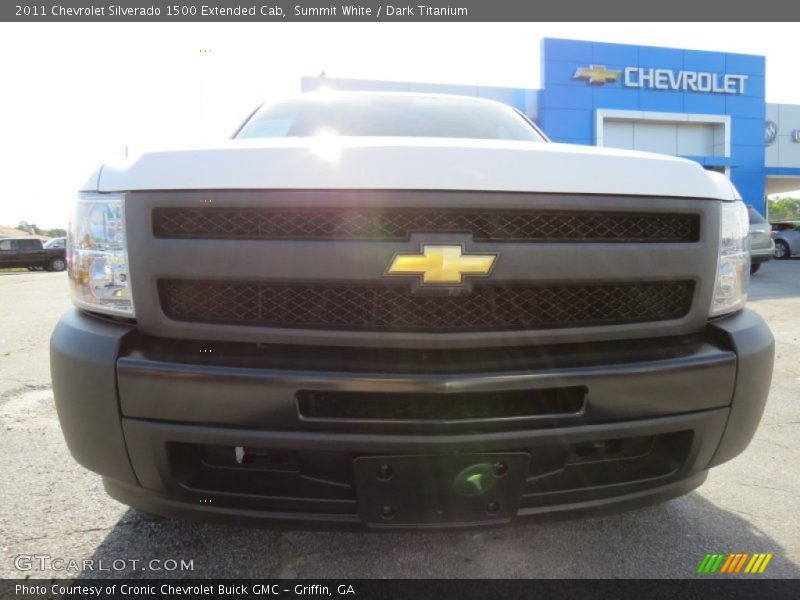 Summit White / Dark Titanium 2011 Chevrolet Silverado 1500 Extended Cab