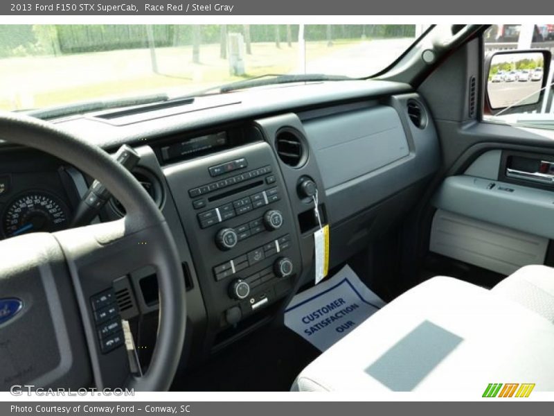 Race Red / Steel Gray 2013 Ford F150 STX SuperCab