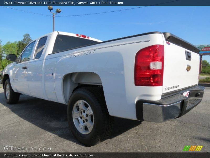 Summit White / Dark Titanium 2011 Chevrolet Silverado 1500 Extended Cab