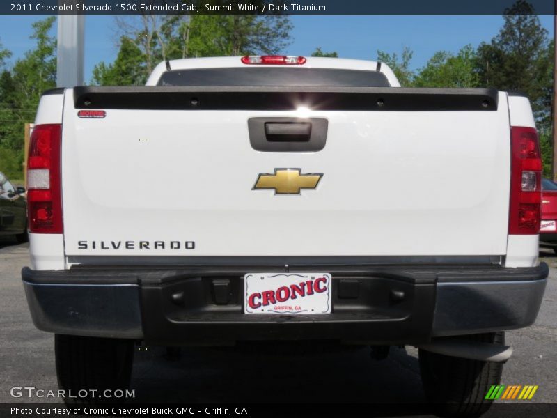 Summit White / Dark Titanium 2011 Chevrolet Silverado 1500 Extended Cab