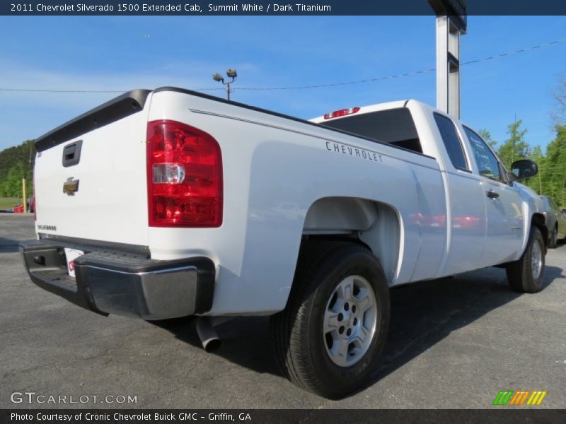 Summit White / Dark Titanium 2011 Chevrolet Silverado 1500 Extended Cab