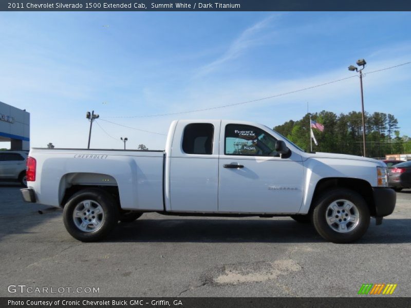 Summit White / Dark Titanium 2011 Chevrolet Silverado 1500 Extended Cab