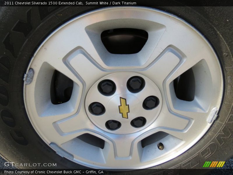 Summit White / Dark Titanium 2011 Chevrolet Silverado 1500 Extended Cab