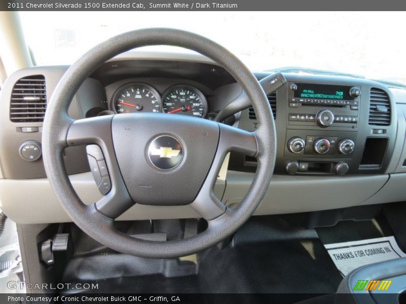 Summit White / Dark Titanium 2011 Chevrolet Silverado 1500 Extended Cab