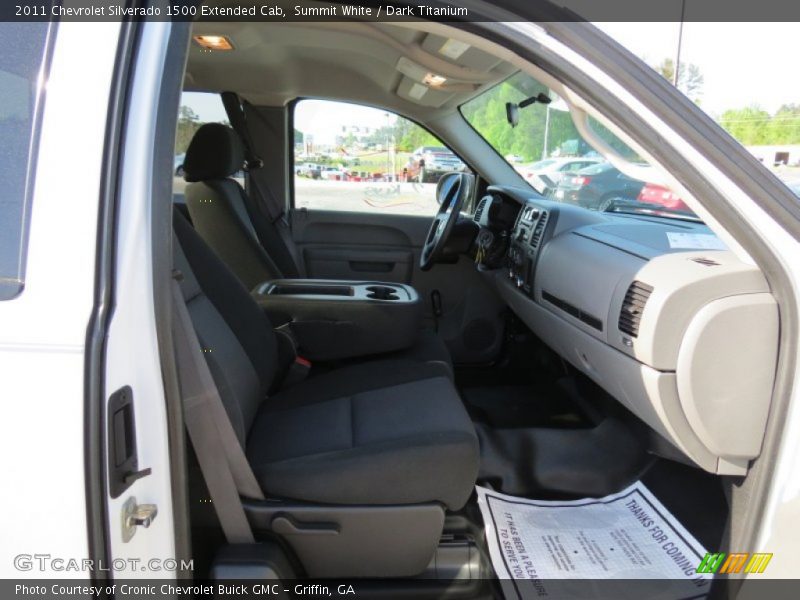 Summit White / Dark Titanium 2011 Chevrolet Silverado 1500 Extended Cab