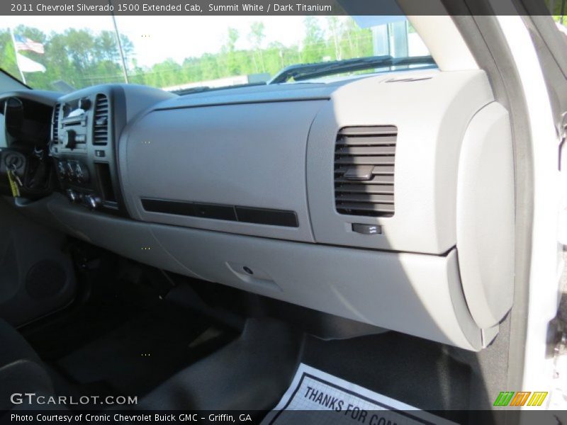 Summit White / Dark Titanium 2011 Chevrolet Silverado 1500 Extended Cab