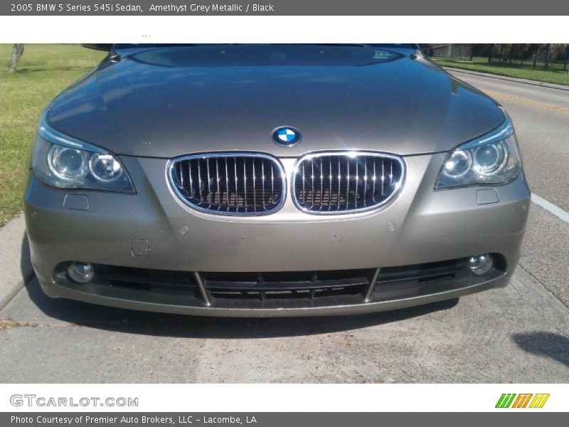 Amethyst Grey Metallic / Black 2005 BMW 5 Series 545i Sedan