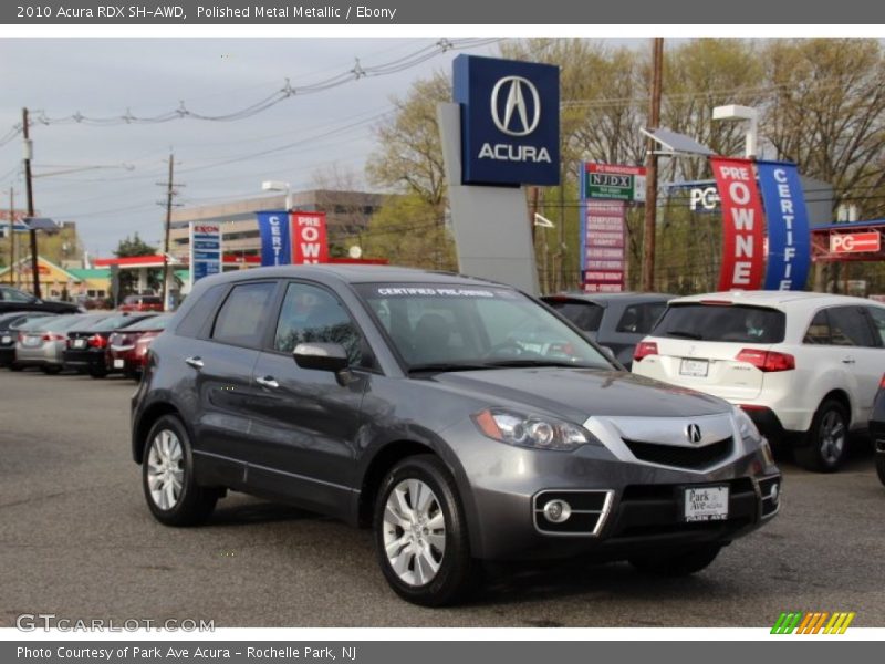Polished Metal Metallic / Ebony 2010 Acura RDX SH-AWD