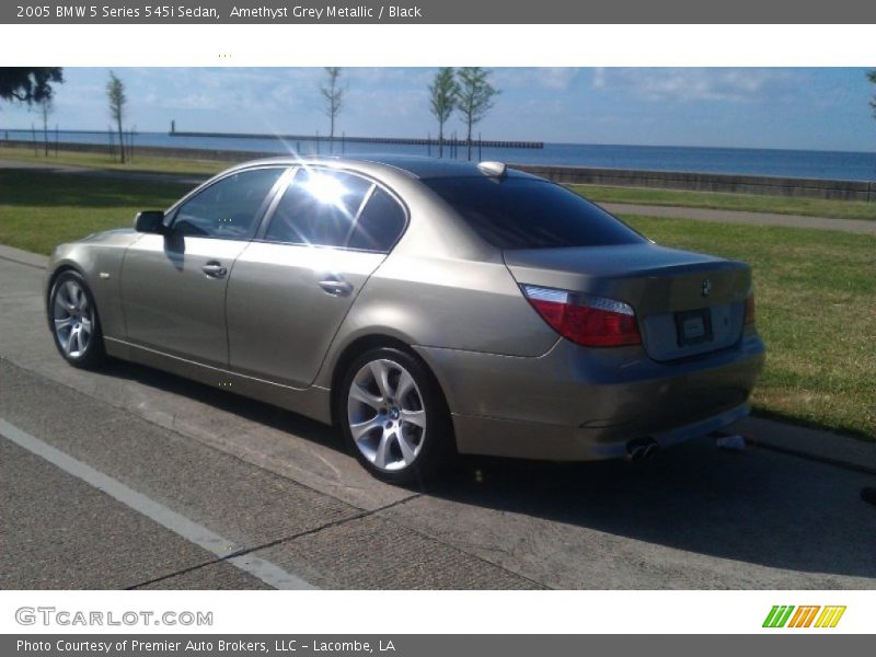Amethyst Grey Metallic / Black 2005 BMW 5 Series 545i Sedan