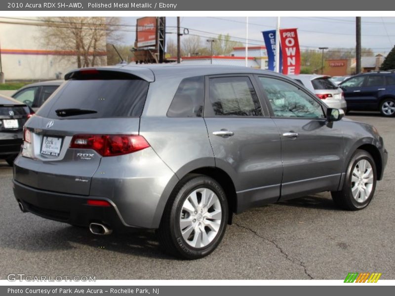 Polished Metal Metallic / Ebony 2010 Acura RDX SH-AWD