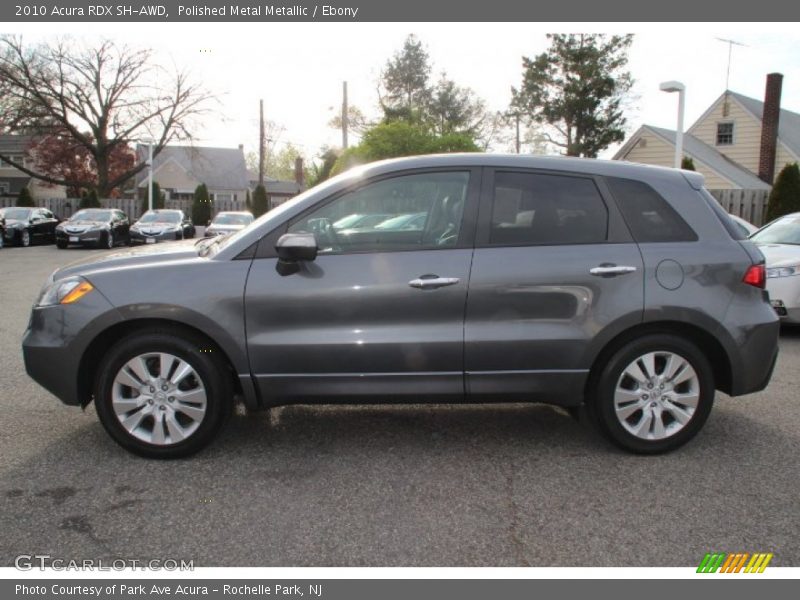 Polished Metal Metallic / Ebony 2010 Acura RDX SH-AWD