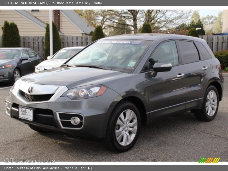 Polished Metal Metallic / Ebony 2010 Acura RDX SH-AWD