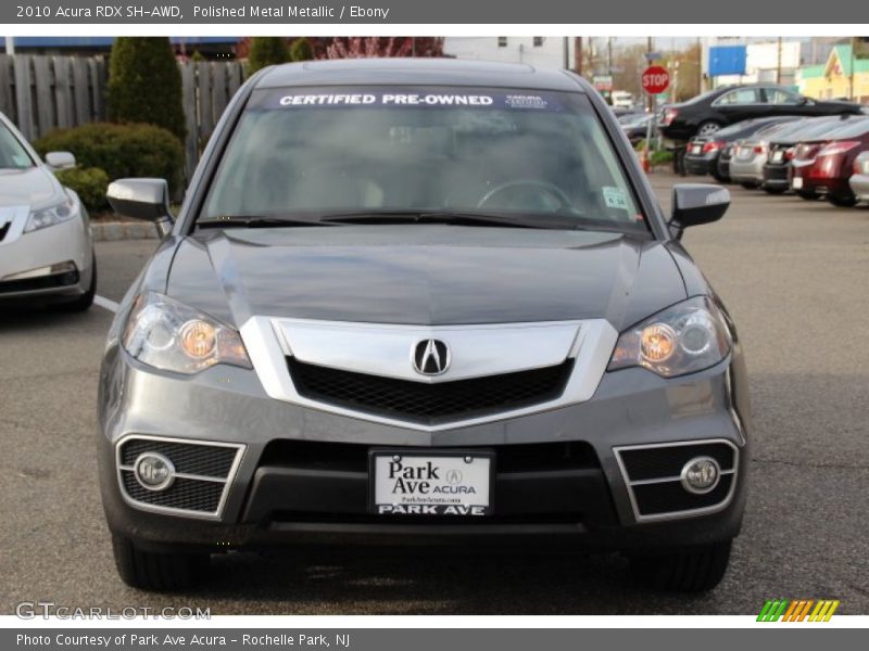 Polished Metal Metallic / Ebony 2010 Acura RDX SH-AWD