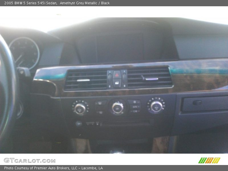 Amethyst Grey Metallic / Black 2005 BMW 5 Series 545i Sedan