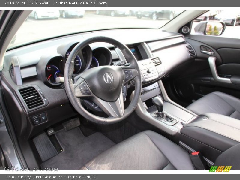 Polished Metal Metallic / Ebony 2010 Acura RDX SH-AWD