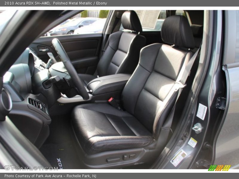 Polished Metal Metallic / Ebony 2010 Acura RDX SH-AWD