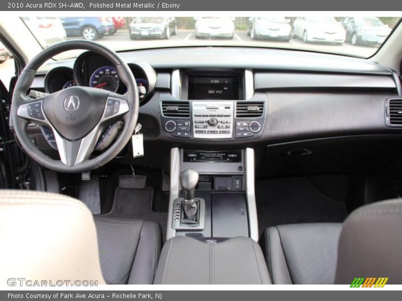 Polished Metal Metallic / Ebony 2010 Acura RDX SH-AWD