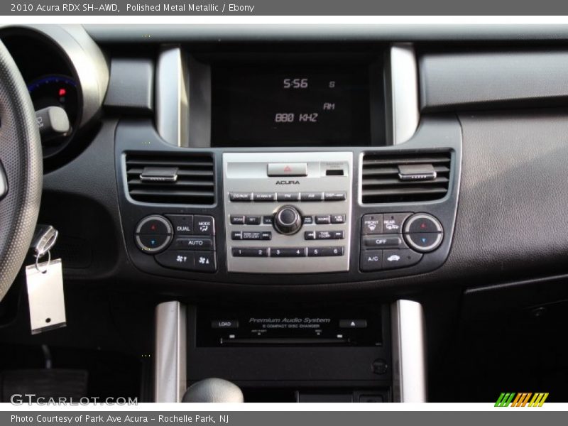 Polished Metal Metallic / Ebony 2010 Acura RDX SH-AWD