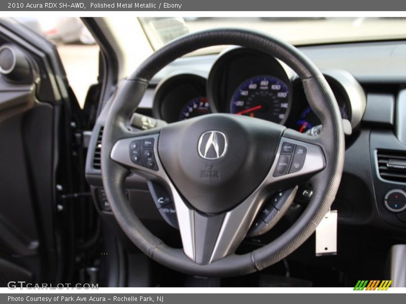 Polished Metal Metallic / Ebony 2010 Acura RDX SH-AWD