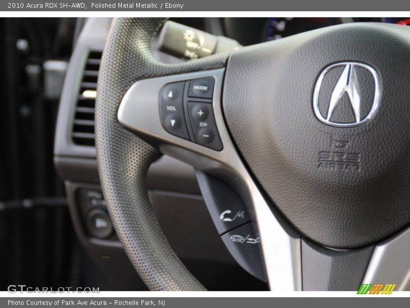 Polished Metal Metallic / Ebony 2010 Acura RDX SH-AWD