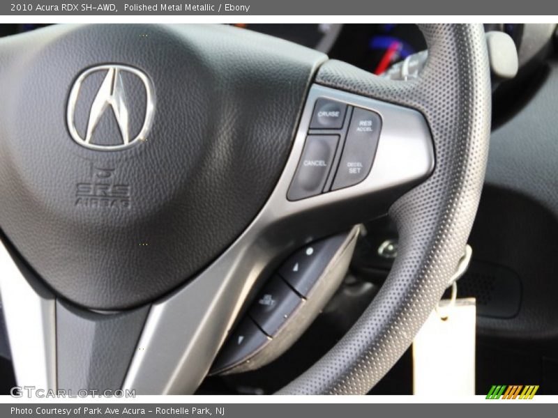 Polished Metal Metallic / Ebony 2010 Acura RDX SH-AWD