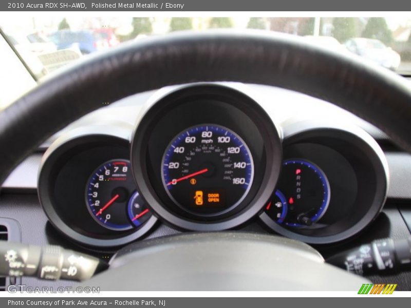 Polished Metal Metallic / Ebony 2010 Acura RDX SH-AWD