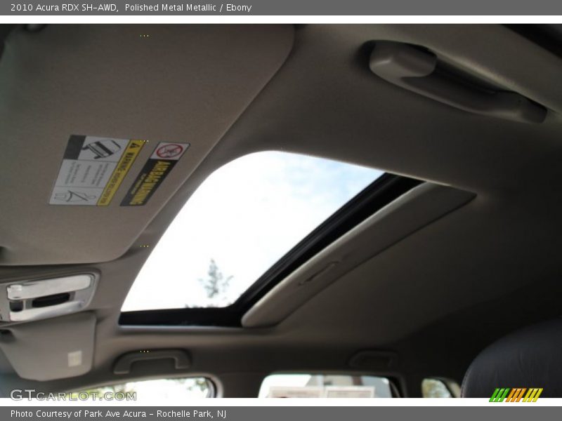 Polished Metal Metallic / Ebony 2010 Acura RDX SH-AWD