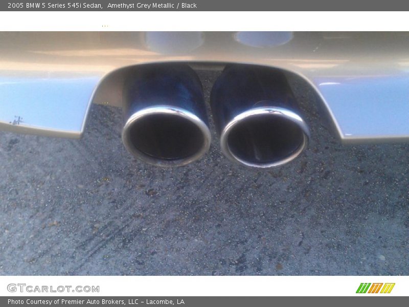 Amethyst Grey Metallic / Black 2005 BMW 5 Series 545i Sedan