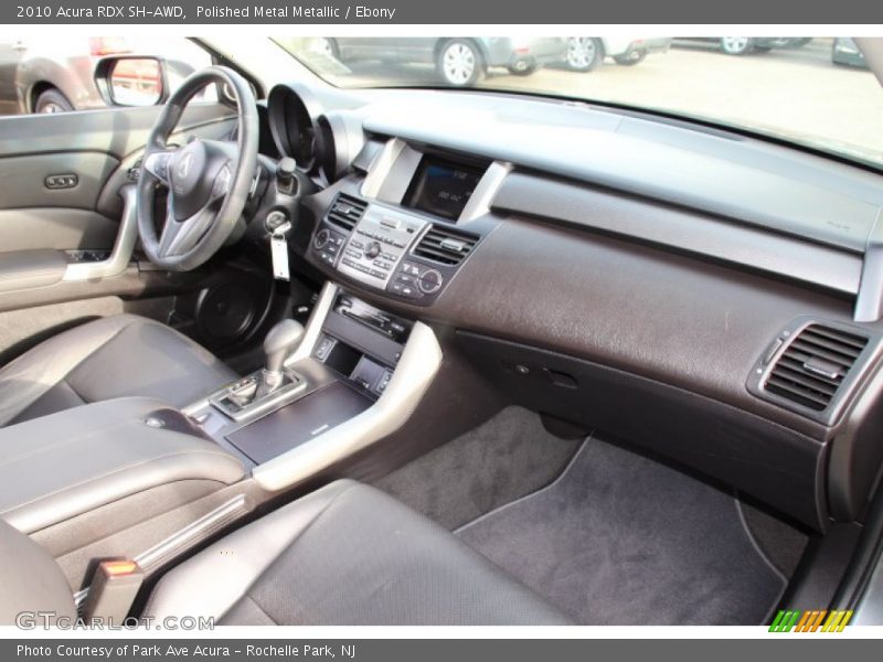 Polished Metal Metallic / Ebony 2010 Acura RDX SH-AWD